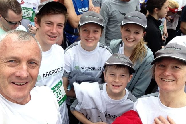 Robin and her family attend charity run to build better communities