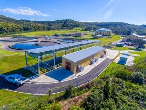 Burwood Beach UV Treatment Plant Side