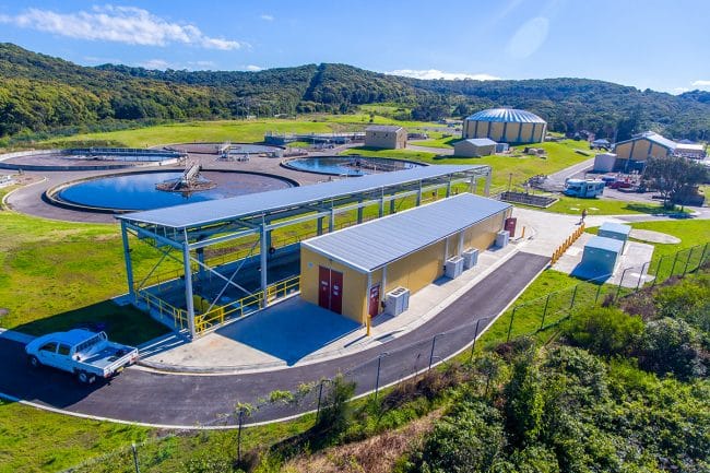 Burwood Beach UV Treatment Plant Side