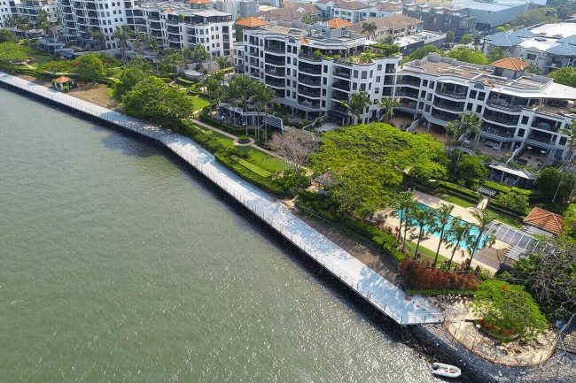 Mariners Reach Riverwalk Remediation Aerial