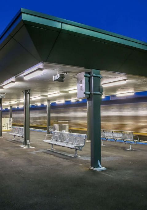 Broadmeadow Station Upgrade at nigth