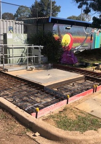 Wastewater Treatment Plant mid-construction