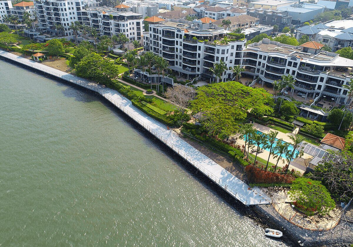 Mariners Reach Riverwalk Remediation Aerial